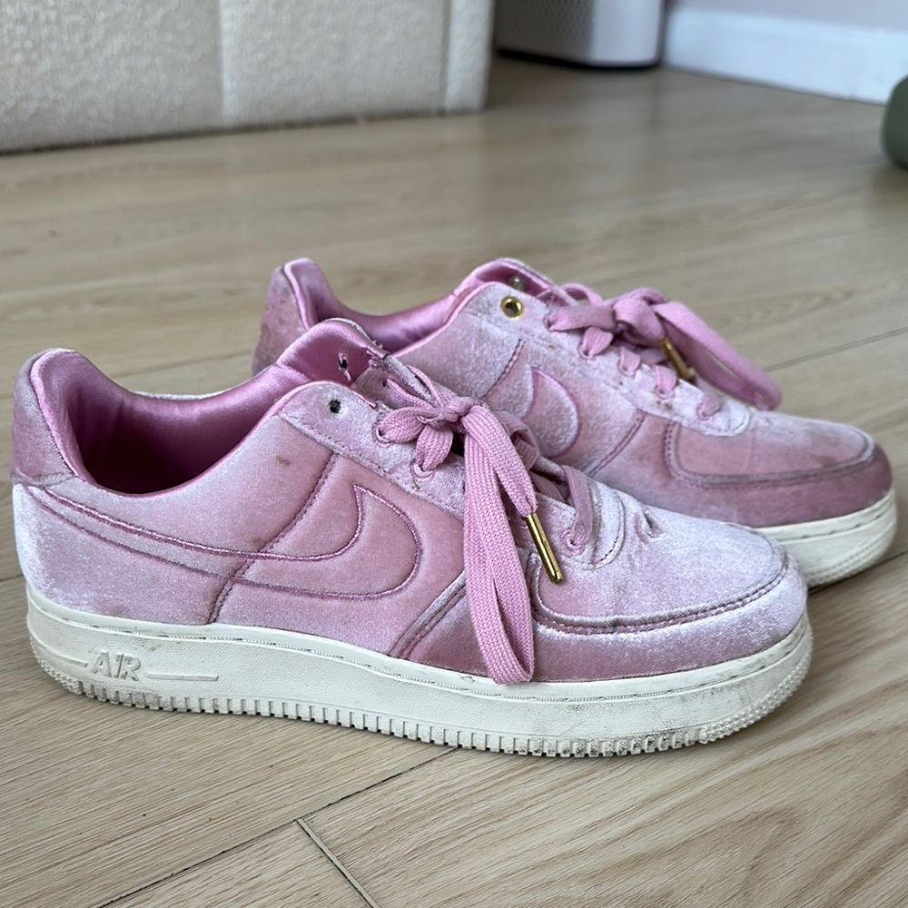Nike Pink Velvet Sneakers
